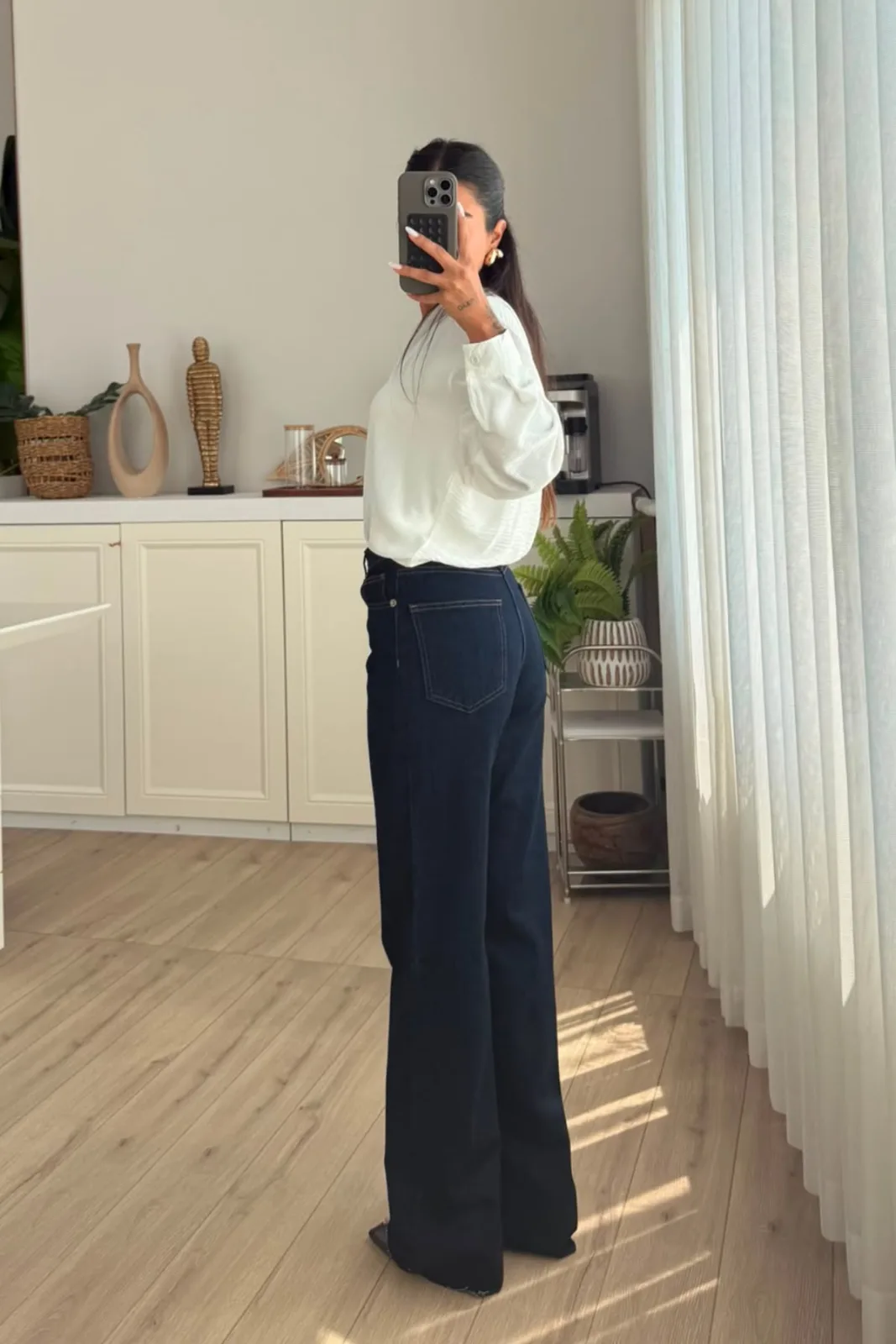 Ff Kesik Paça Dark Blue Jean 