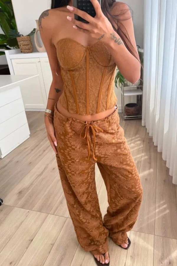 Lf Dantel Görünümlü Pantolon