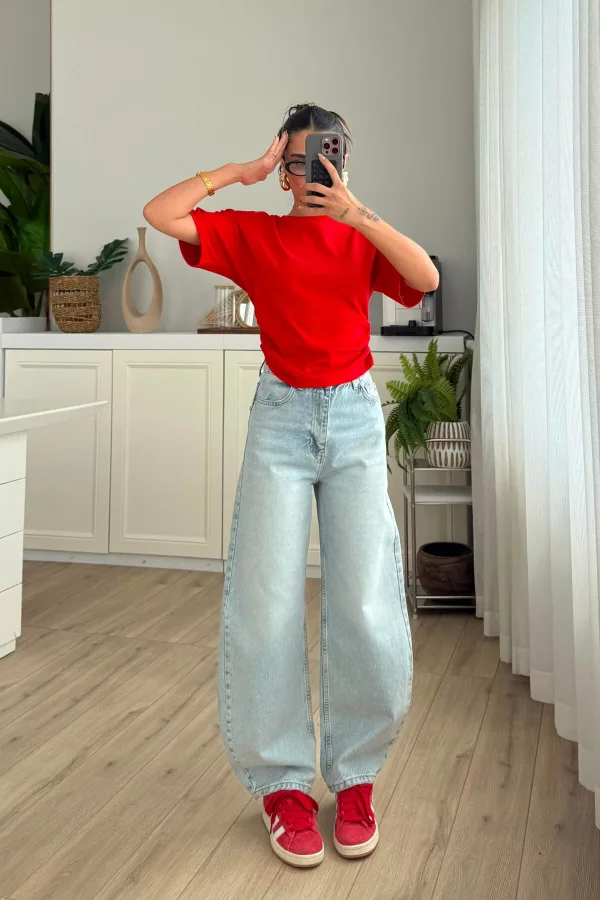Ff Carrot Fit Açık Mavi Jean