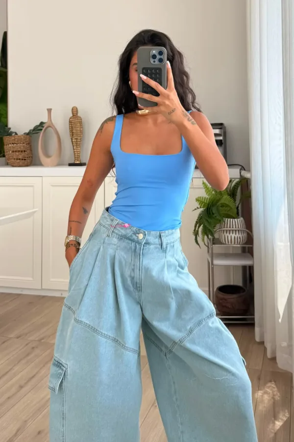 Kalın Askılı Soft Touch Bodysuit 