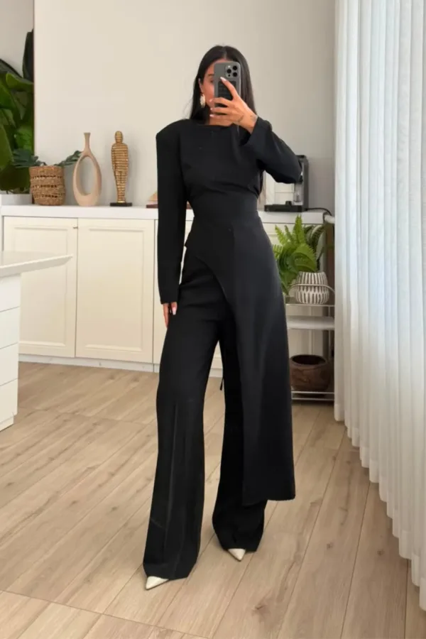 Romina Asimetrik Bağlamalı Tunik 