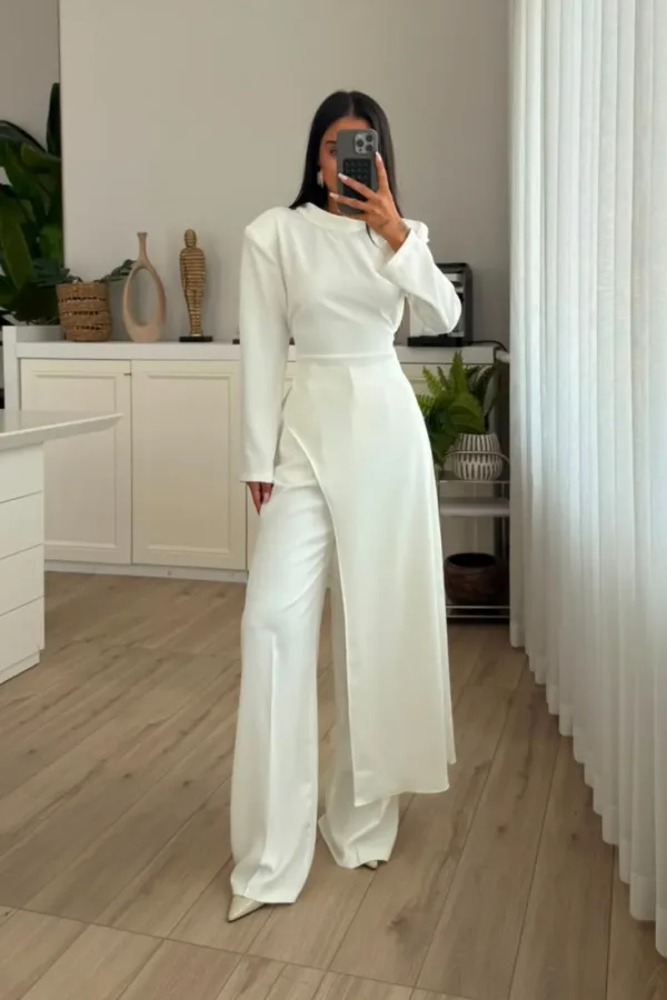 Romina Asimetrik Bağlamalı Tunik 