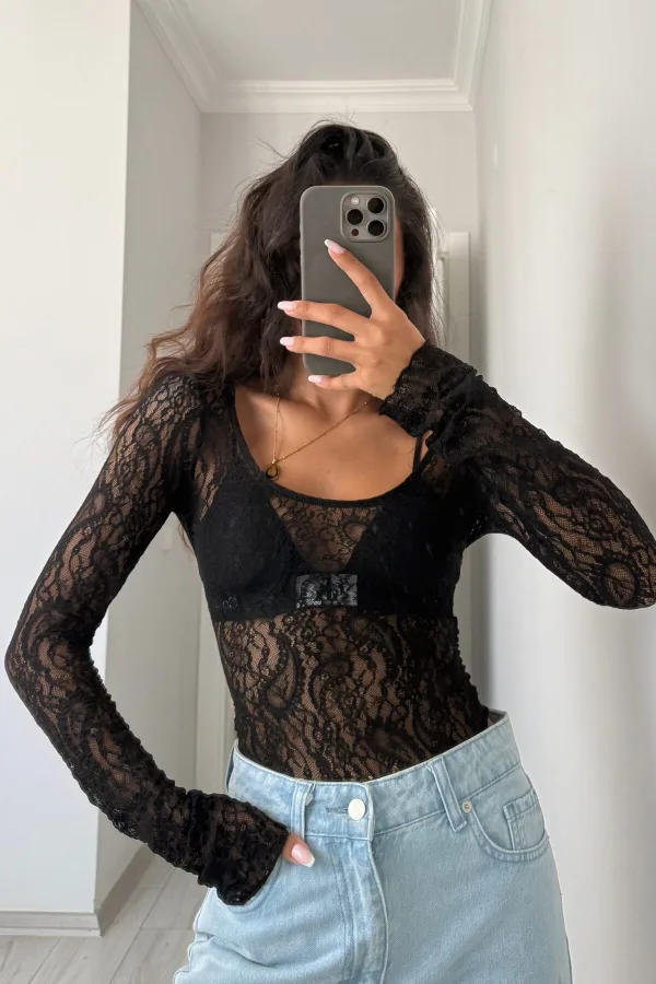 Bersh Dantel Bodysuit